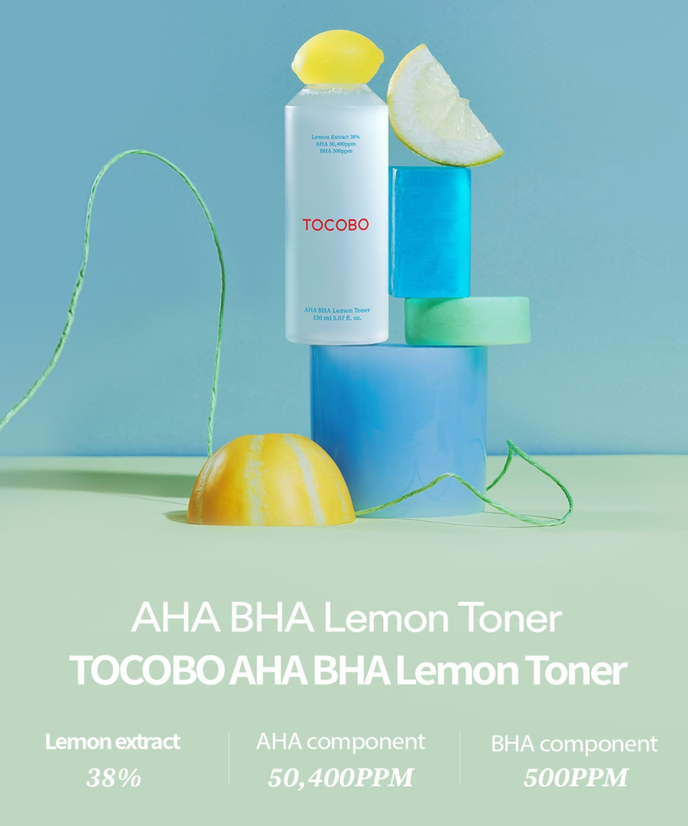 TOCOBO AHA BHA Lemon Facial Toner-TOCOBO AHA BHA Lemon Facial Toner