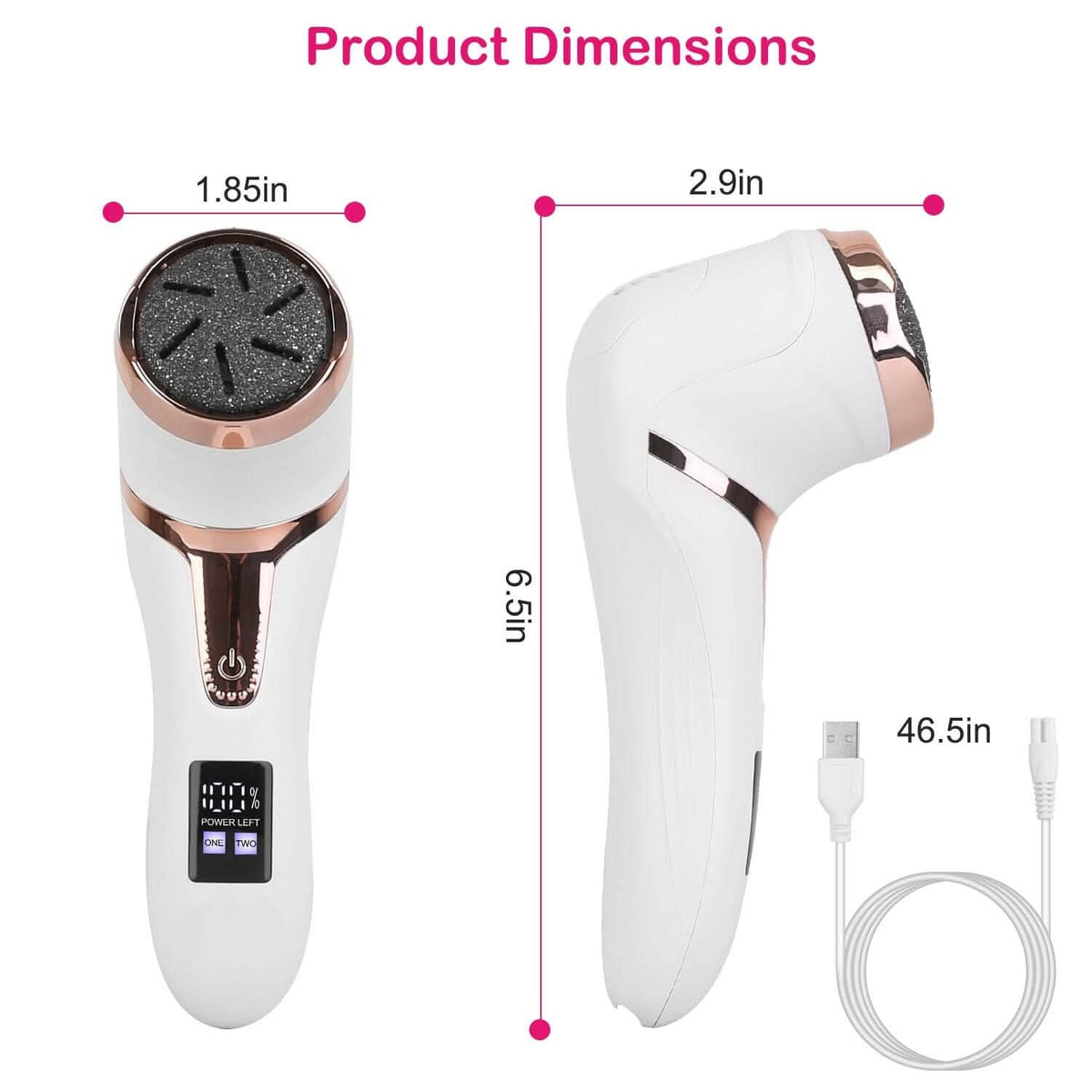 17-Pieces Set: Electric Foot Callus Remover with Vacuum Foot Grinder Rechargeable-17-Pieces Set: Electric Foot Callus Remover with Vacuum Foot Grinder Rechargeable