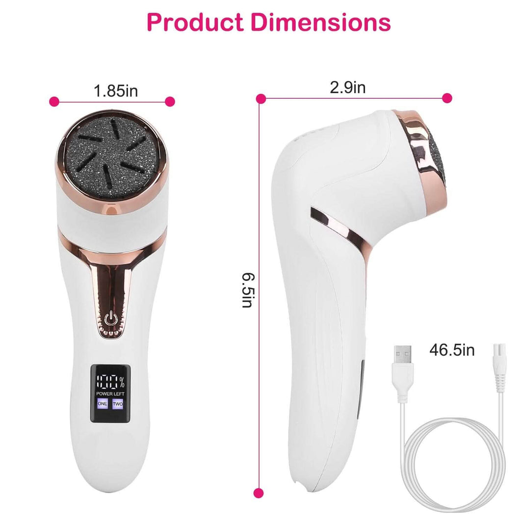 17-Pieces Set: Electric Foot Callus Remover with Vacuum Foot Grinder Rechargeable-17-Pieces Set: Electric Foot Callus Remover with Vacuum Foot Grinder Rechargeable