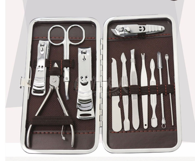Spot wholesale Nail Manicure Kit nail scissors Manicure 12 piece Nail Clipper Set-5b5a19a77c75f142e9672a113ba89993