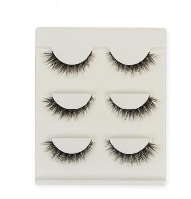 Compatible with Apple, 3 pair false eyelashes mink hair lashes Slim curly raised fake Eyelasehe extension Cilios Posticos makeup-56ab975916fe41942e707152da605c6e