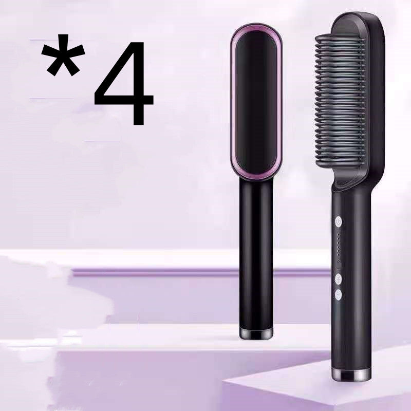 New 2 In 1 Hair Straightener Hot Comb Negative Ion Curling Tong Dual-purpose Electric Hair Brush-642f96f8c5b7ed54796522deed5b0e4d