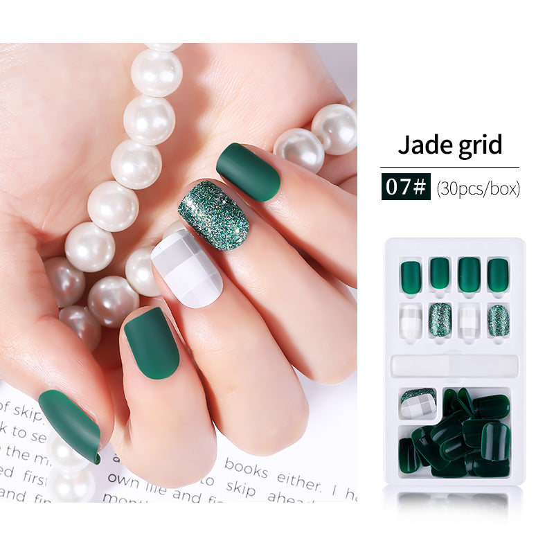 30pcs Detachable False Nail Artificial Tips Set Full Cover for Short Decoration-bd520df6700dd0593dadc7772817a91d