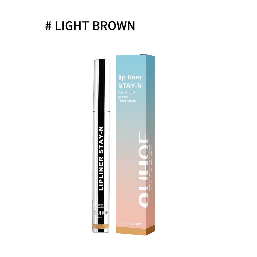 Lip Liner Pen Dark Brown Waterproof Long Lasting Plump Soft Lip Gloss Makeup Cosmetics-562e86cb6420fc3c5480ac0797f208c6