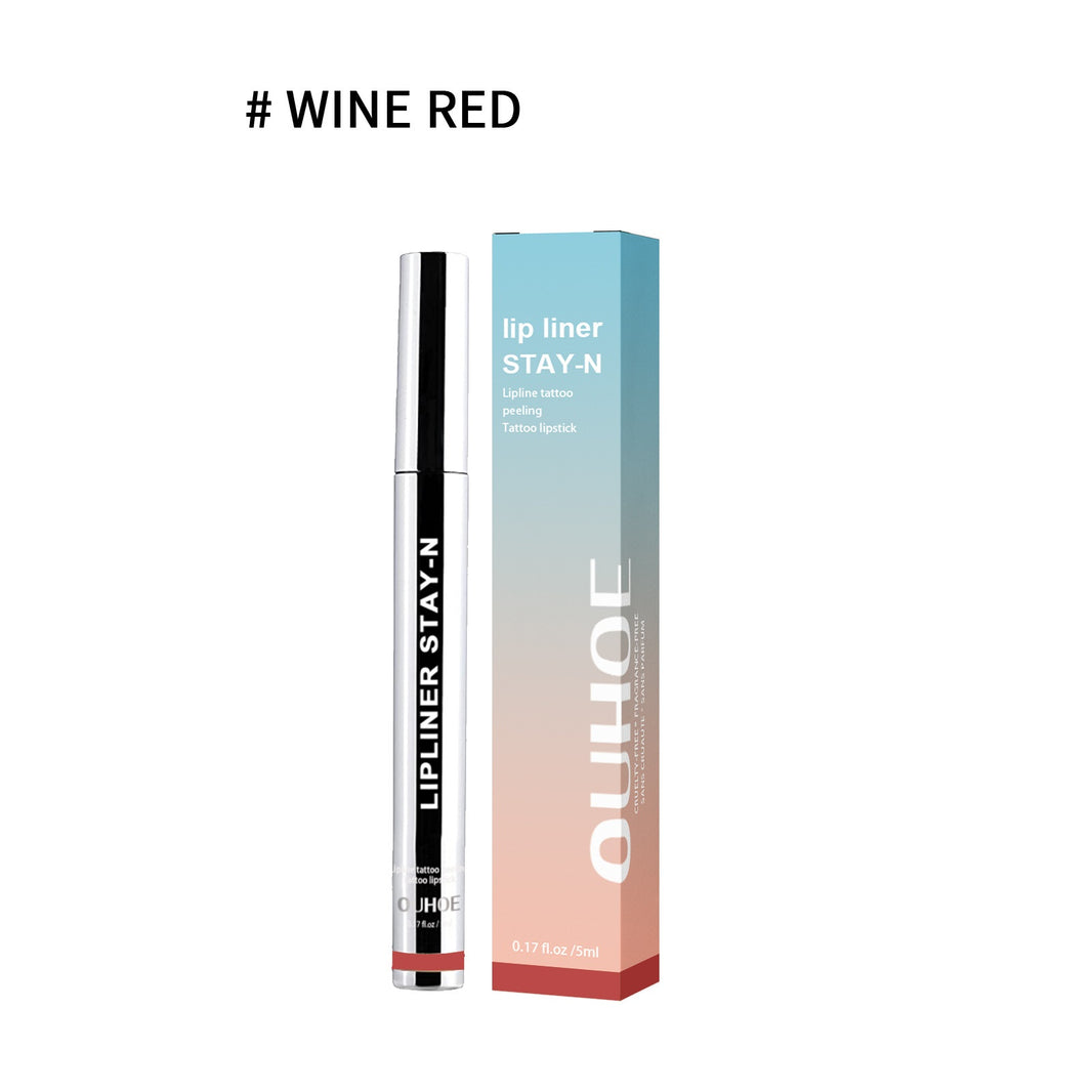 Lip Liner Pen Dark Brown Waterproof Long Lasting Plump Soft Lip Gloss Makeup Cosmetics-979e55d8ad19d8c887d203ed4411e959