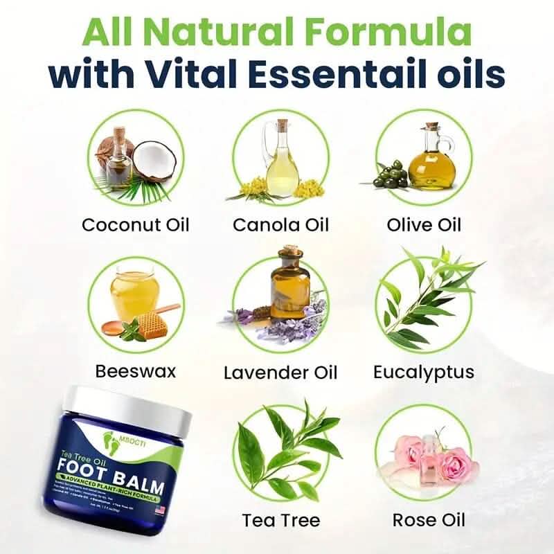 Tea Tree Oil Foot Balm Moisturizer for Dry Feet-Tea Tree Oil Foot Balm Moisturizer for Dry Feet