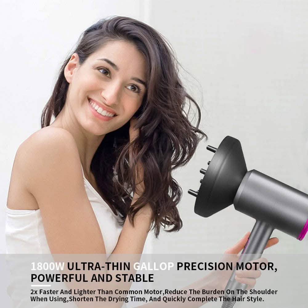 1800W Professional Hair Dryer with Diffuser Ionic Conditioning-1800W Professional Hair Dryer with Diffuser Ionic Conditioning