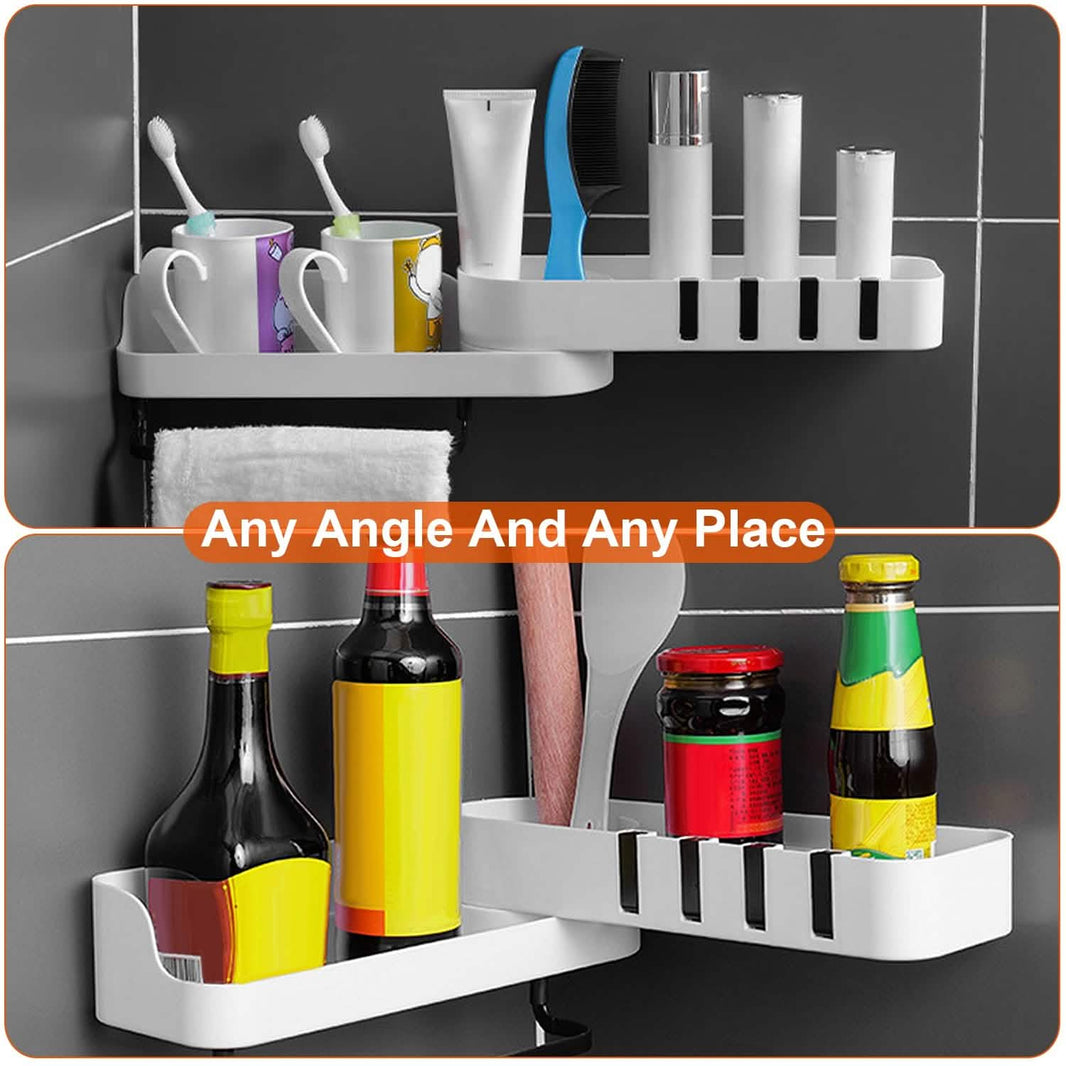 180° Rotatable Bathroom Corner Caddy Shelf-180° Rotatable Bathroom Corner Caddy Shelf