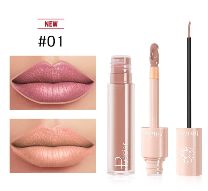 Pudaier Dual Lipstick Lip Gloss Liquid Lipstick-af27dea17d9df7566ff9ee12379eb282