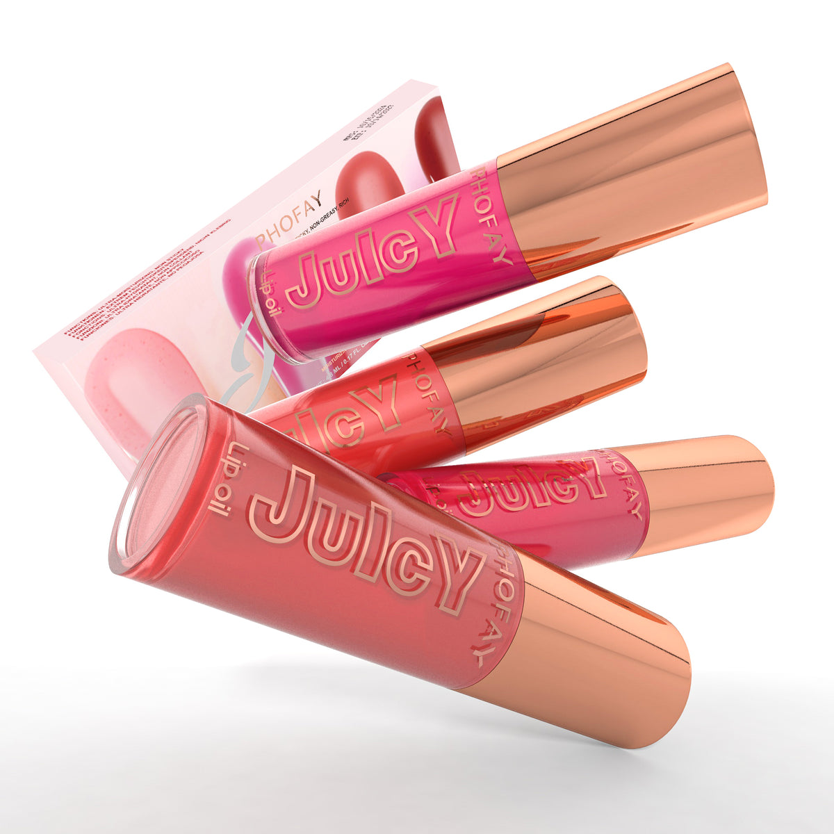 PHOFAY Juicy Lip Oil Set-8160e49768d74e22db7aafaff796b558