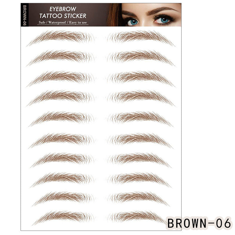 Waterproof 6D Eyebrow Tattoo Semi-Permanent Embroidery Natural Long Lasting Fake Eyebrow-ba6dc165b9d08320e9f37dcbe10a62c4