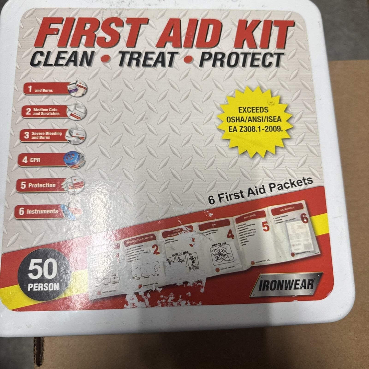 Rapid Care First Aid RC-50MAN-W 50 Person OSHA/ANSI Poly First Aid Kit-Rapid Care First Aid RC-50MAN-W 50 Person OSHA/ANSI Poly First Aid Kit