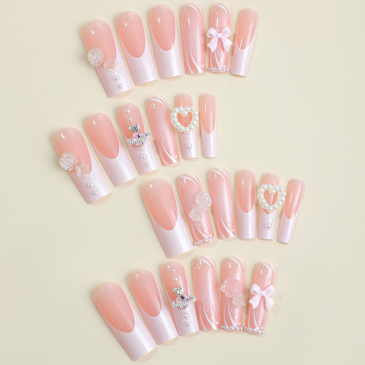 Fashion Personality Flower Bow Tie Nails-6dafdfa75efae4df0beb1a129c4b418f