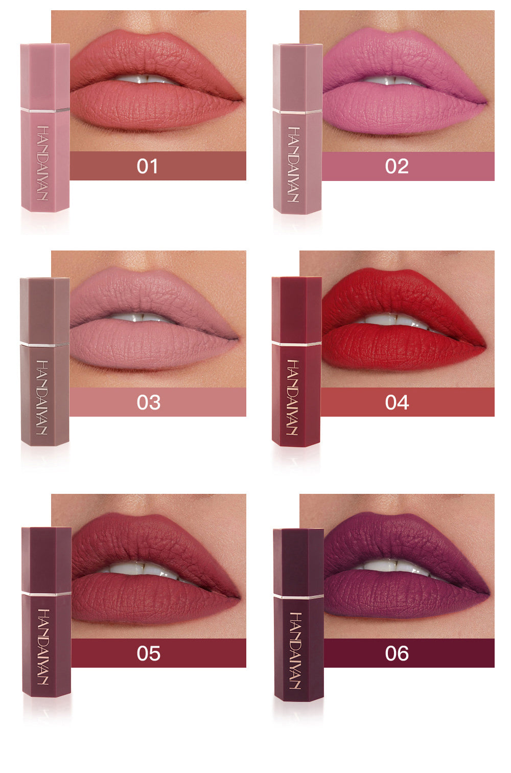 Matte Matte Waterproof Six Lipstick Gift Box Set-41eec95a80d24d40845a710b3a33c6ec