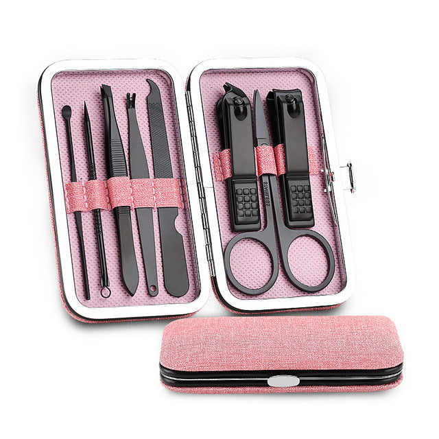 Manicure tool nail clipper 8 piece set-41a8dd6a203f500c7cfcedf03afbb7d4