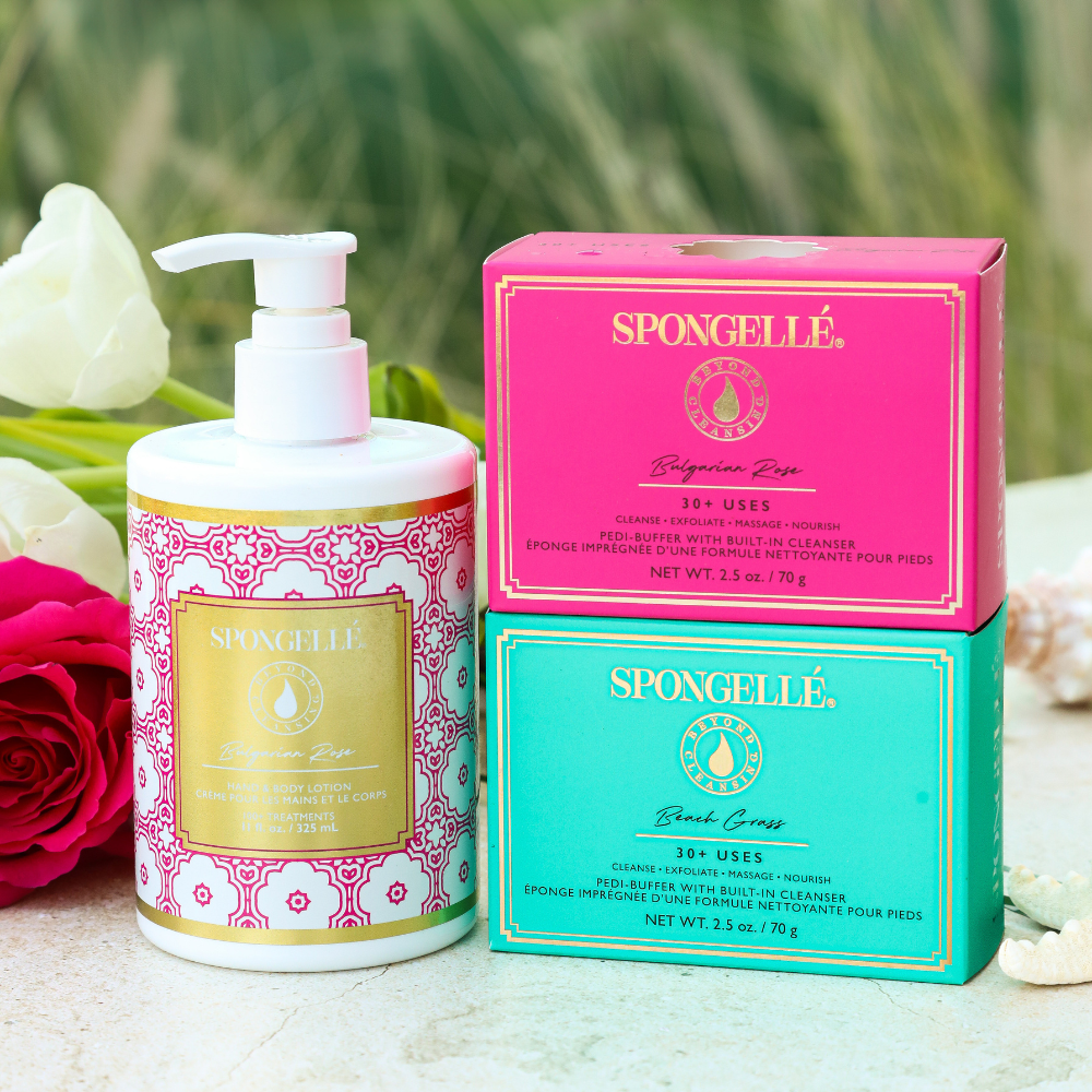 Beach Grass & Bulgarian Rose Pedi Buffer and Body Lotion Set-Beach Grass & Bulgarian Rose Pedi Buffer and Body Lotion Set