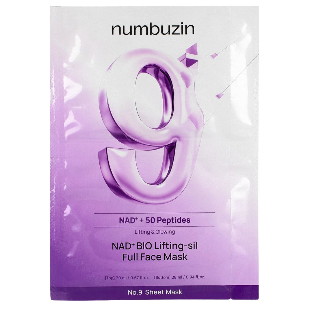 Numbuzin NAD+ BIO Lifting-sil Full Face Mask-Numbuzin NAD+ BIO Lifting-sil Full Face Mask