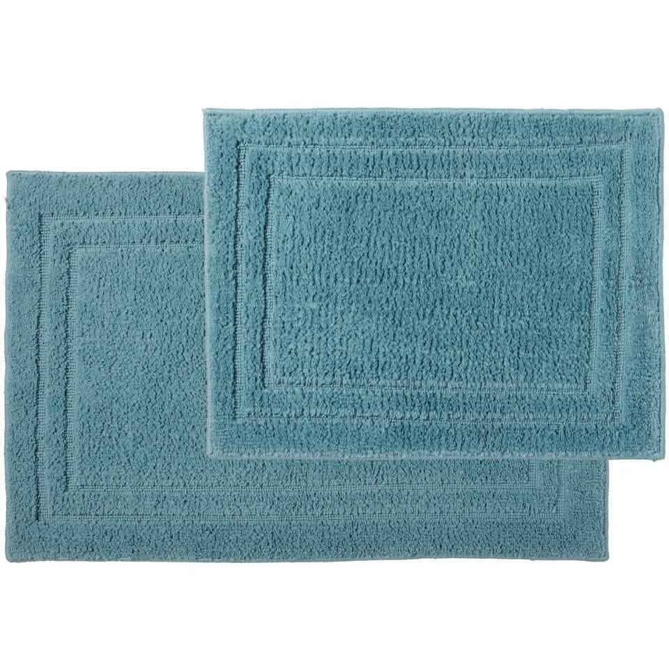 2-Piece: Bibb Home Microfiber Shag Bath Mat Set-2-Piece: Bibb Home Microfiber Shag Bath Mat Set