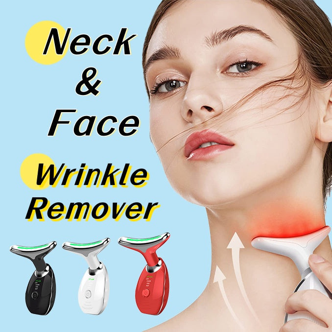 Neck Face Beauty Device Colorful LED Photon Therapy Skin Tighten Reduce Double Chin Anti Wrinkle Remove Lifting Massager-c03039126040ac2de844527a87591be1
