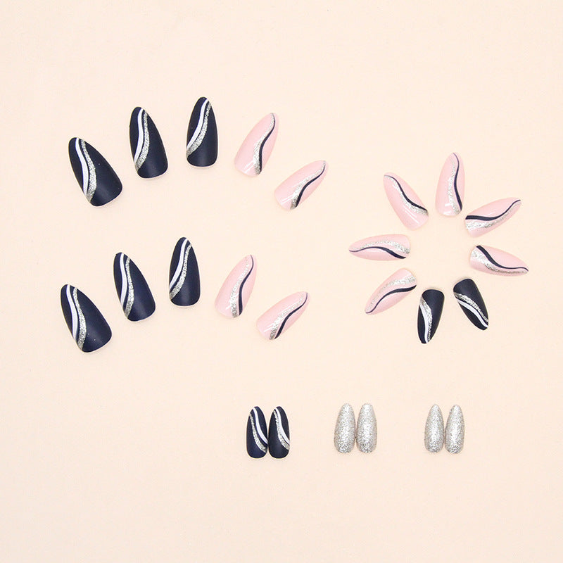 Women's Fashion Personalized Striped Nails-955da93ba2e43265c1ab1246870c74bb