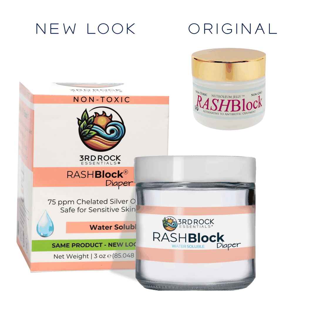 RASHBlock® Diaper 75ppm Silver Diaper Care Ointment - Water Soluble 3 oz-RASHBlock® Diaper 75ppm Silver Diaper Care Ointment - Water Soluble 3 oz