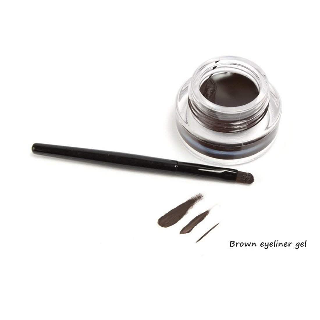 2-in-1 Black and Brown Gel Eyeliner Set-2-in-1 Black and Brown Gel Eyeliner Set