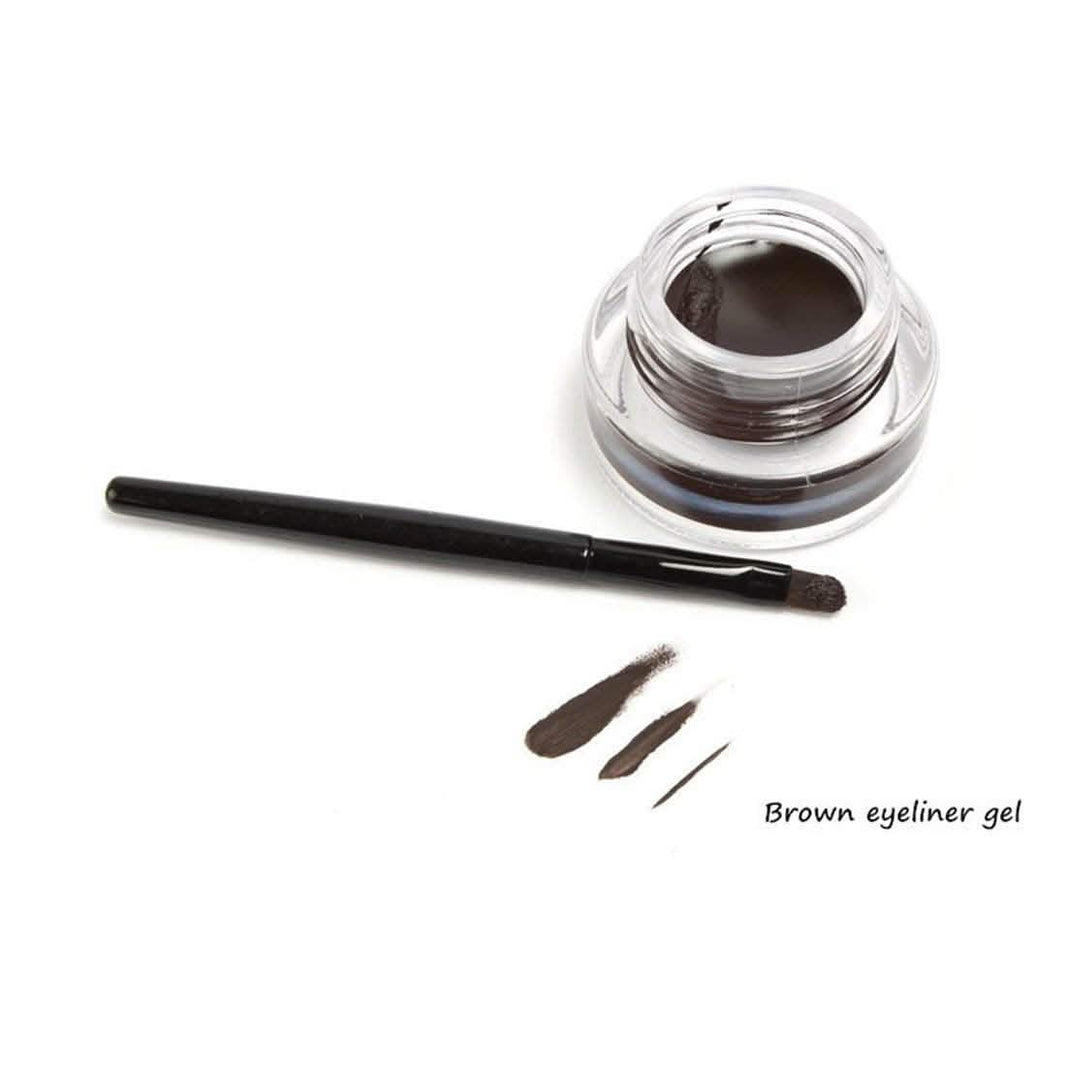 2-in-1 Black and Brown Gel Eyeliner Set-2-in-1 Black and Brown Gel Eyeliner Set