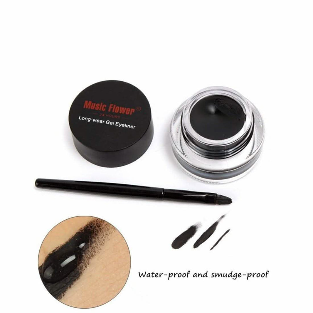 2-in-1 Black and Brown Gel Eyeliner Set-2-in-1 Black and Brown Gel Eyeliner Set