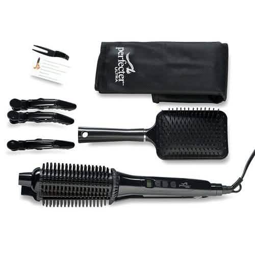 2-in-1 Perfecter Flat Iron Hair Straightener and Hot Round Brush-2-in-1 Perfecter Flat Iron Hair Straightener and Hot Round Brush