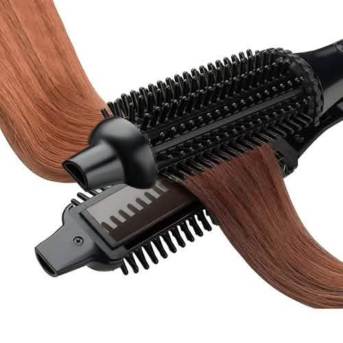 2-in-1 Perfecter Flat Iron Hair Straightener and Hot Round Brush-2-in-1 Perfecter Flat Iron Hair Straightener and Hot Round Brush