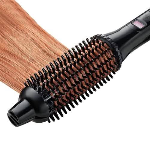 2-in-1 Perfecter Flat Iron Hair Straightener and Hot Round Brush-2-in-1 Perfecter Flat Iron Hair Straightener and Hot Round Brush