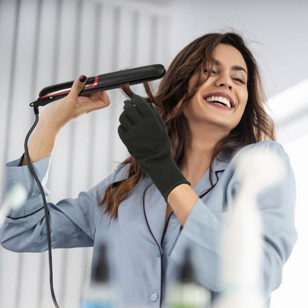 2-in-1 Twist Hair Straightener Ceramic Plate Hair Curler with Temperature Adjust LCD Display-2-in-1 Twist Hair Straightener Ceramic Plate Hair Curler with Temperature Adjust LCD Display