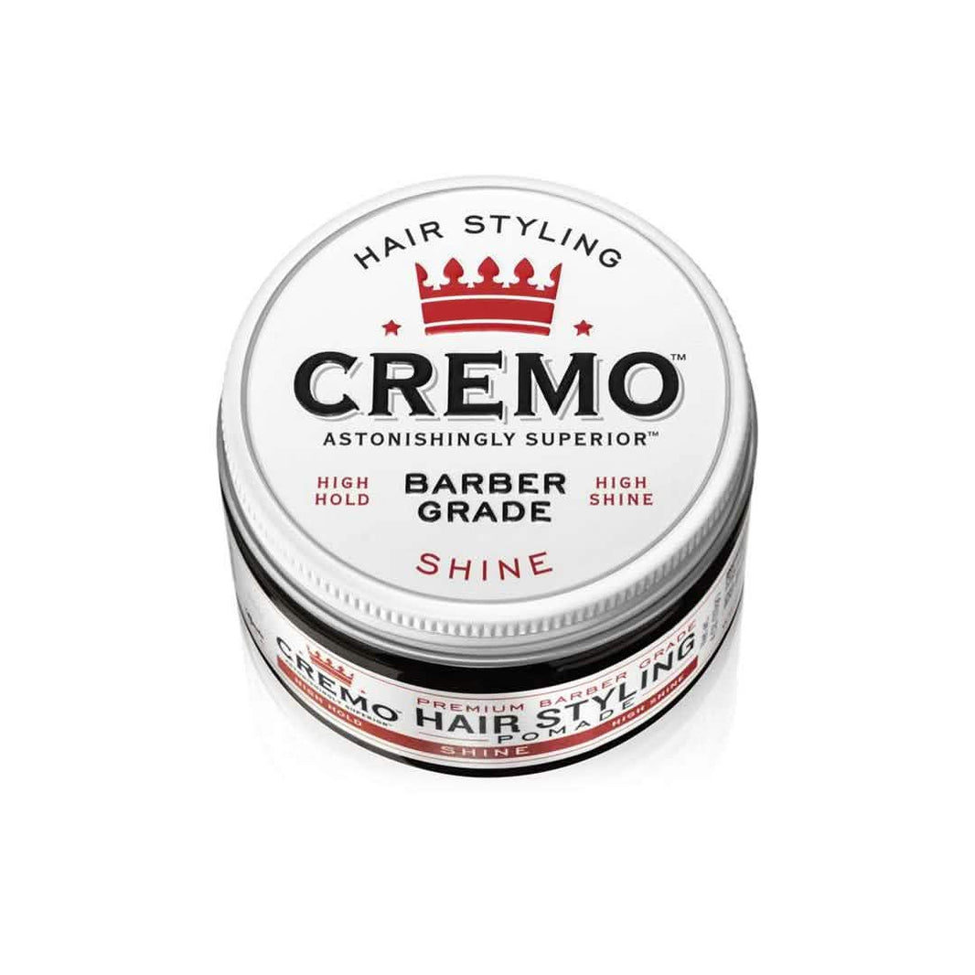 2-Pack: Cremo Premium Barber Grade Hair Styling Shine Pomade 4oz-2-Pack: Cremo Premium Barber Grade Hair Styling Shine Pomade 4oz