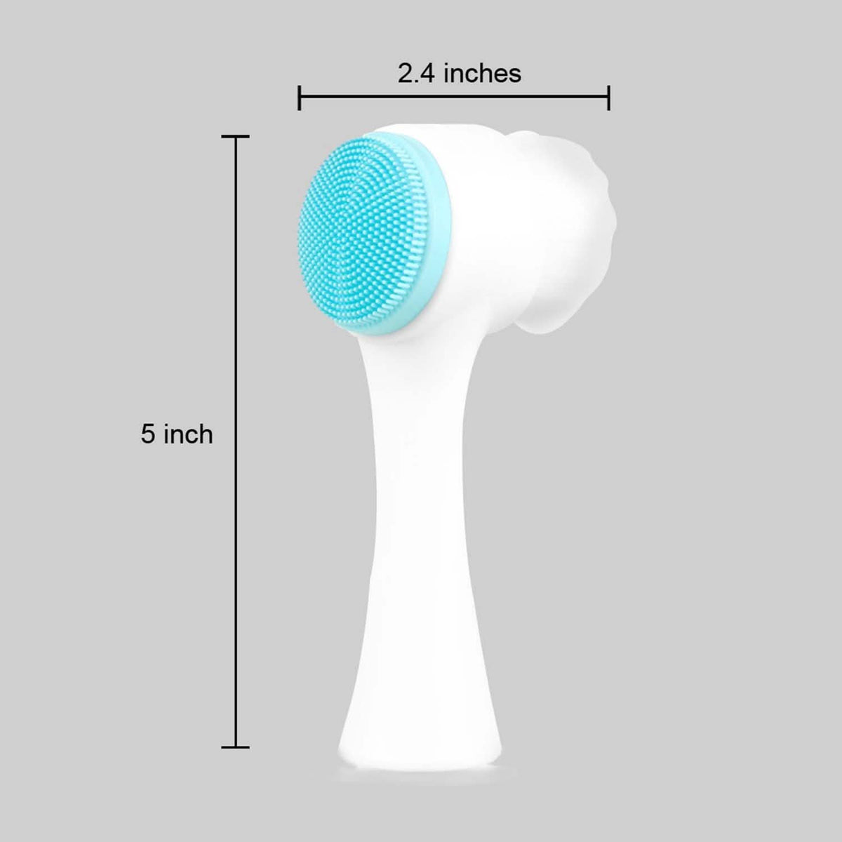 2-Pack: Dual Face Manual Facial Brush For Pore Cleansing And Exfoliating-2-Pack: Dual Face Manual Facial Brush For Pore Cleansing And Exfoliating
