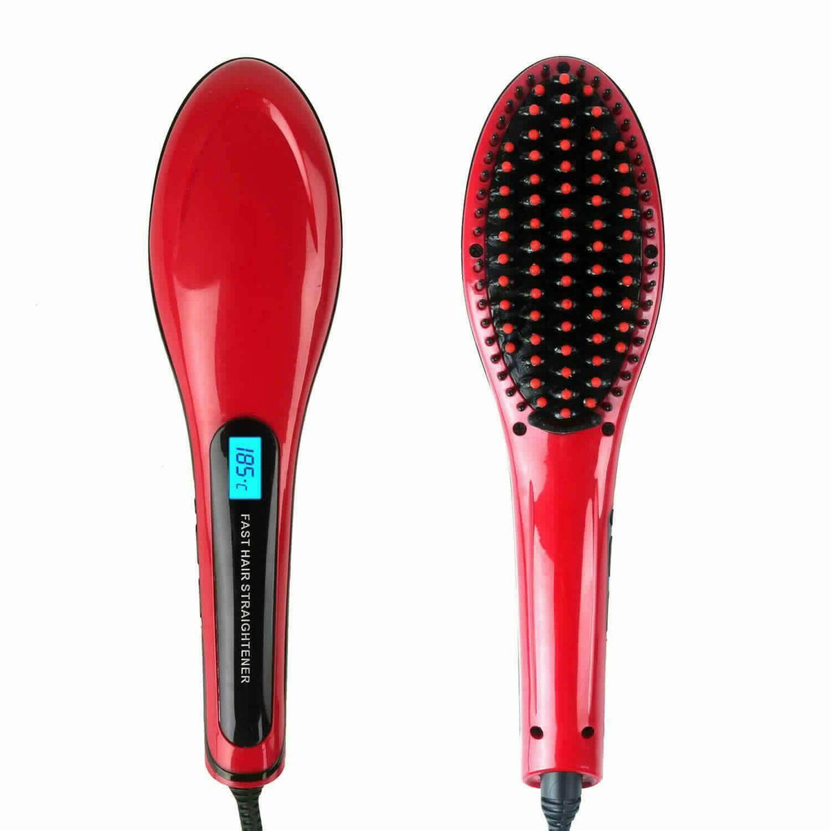 2-Pack: Electronic Fast Hair Straightener with Detangling Brush-2-Pack: Electronic Fast Hair Straightener with Detangling Brush