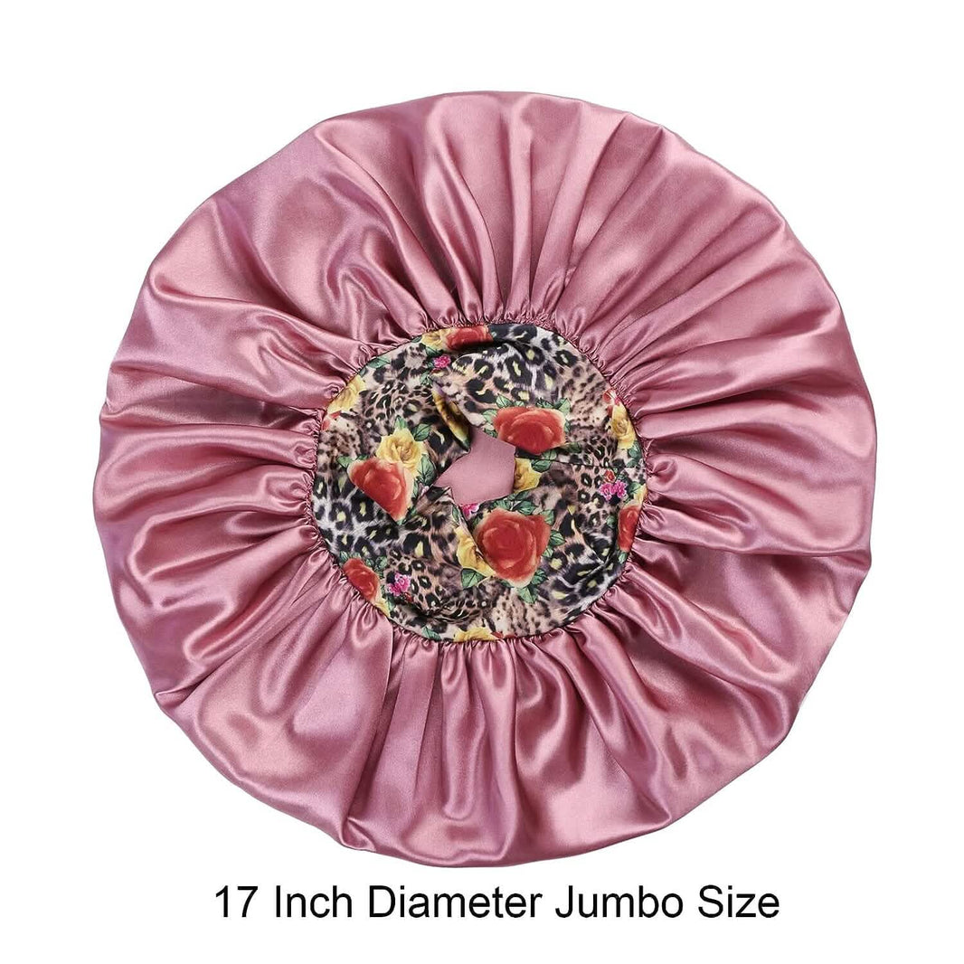 2-Pack: Extra Large Satin Bonnets for Sleeping-2-Pack: Extra Large Satin Bonnets for Sleeping