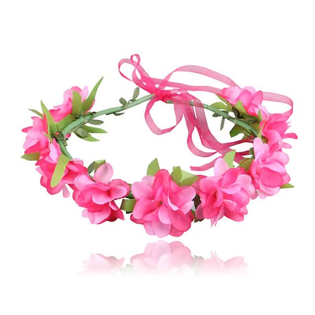 2-Pack: Girl's Floral Style Polyester Hair Accessories-2-Pack: Girl's Floral Style Polyester Hair Accessories