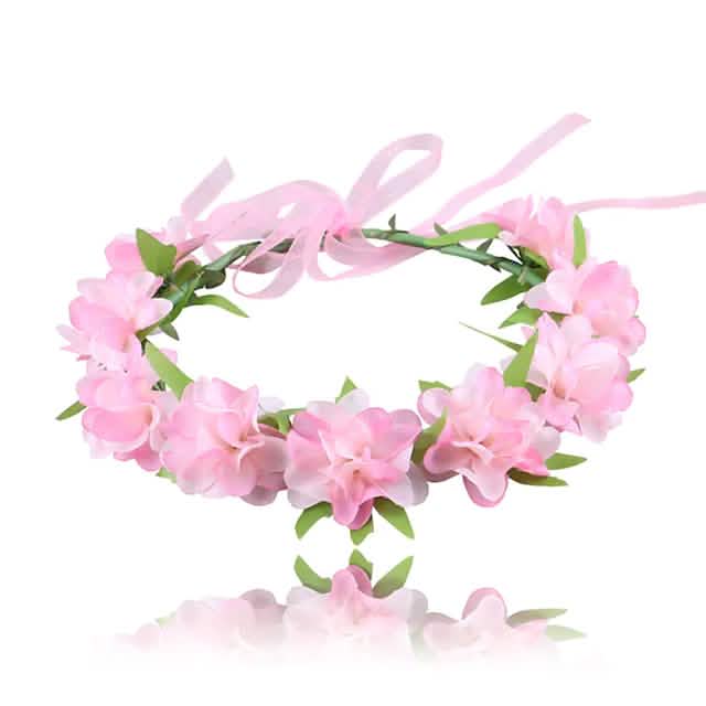 2-Pack: Girl's Floral Style Polyester Hair Accessories-2-Pack: Girl's Floral Style Polyester Hair Accessories