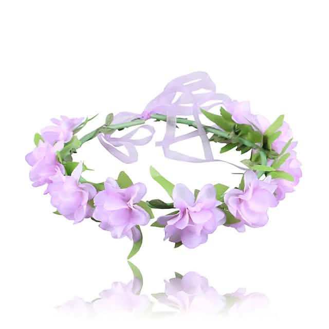 2-Pack: Girl's Floral Style Polyester Hair Accessories-2-Pack: Girl's Floral Style Polyester Hair Accessories