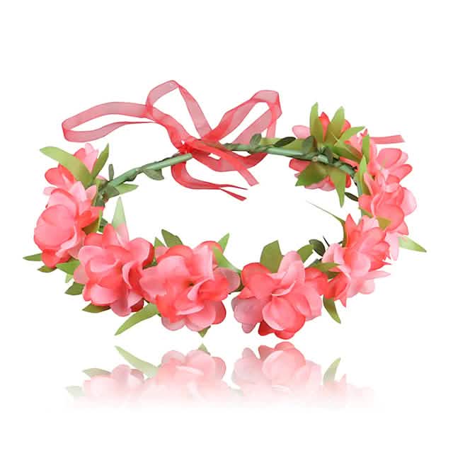 2-Pack: Girl's Floral Style Polyester Hair Accessories-2-Pack: Girl's Floral Style Polyester Hair Accessories