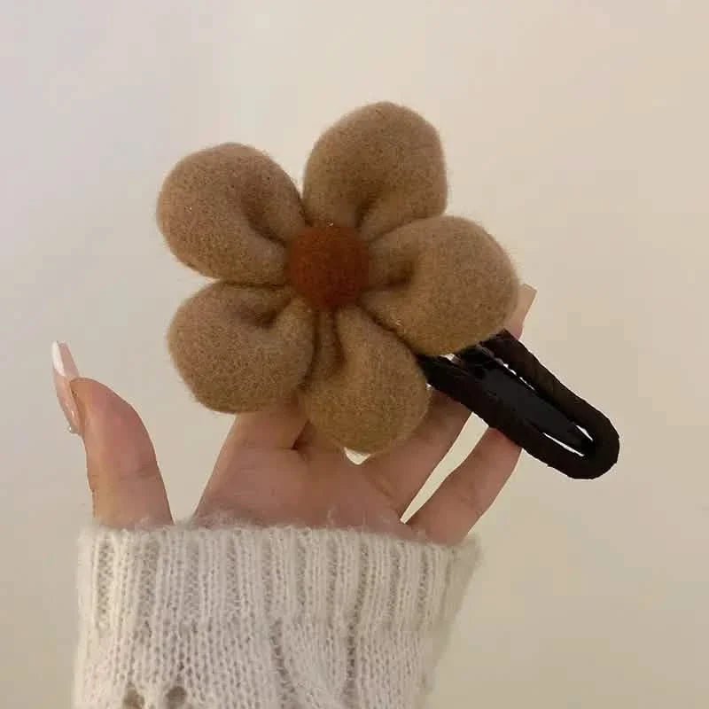 2-Pack: Gorgeous Plush Flower Hairpin-2-Pack: Gorgeous Plush Flower Hairpin
