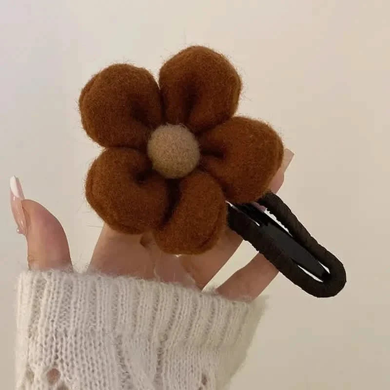 2-Pack: Gorgeous Plush Flower Hairpin-2-Pack: Gorgeous Plush Flower Hairpin