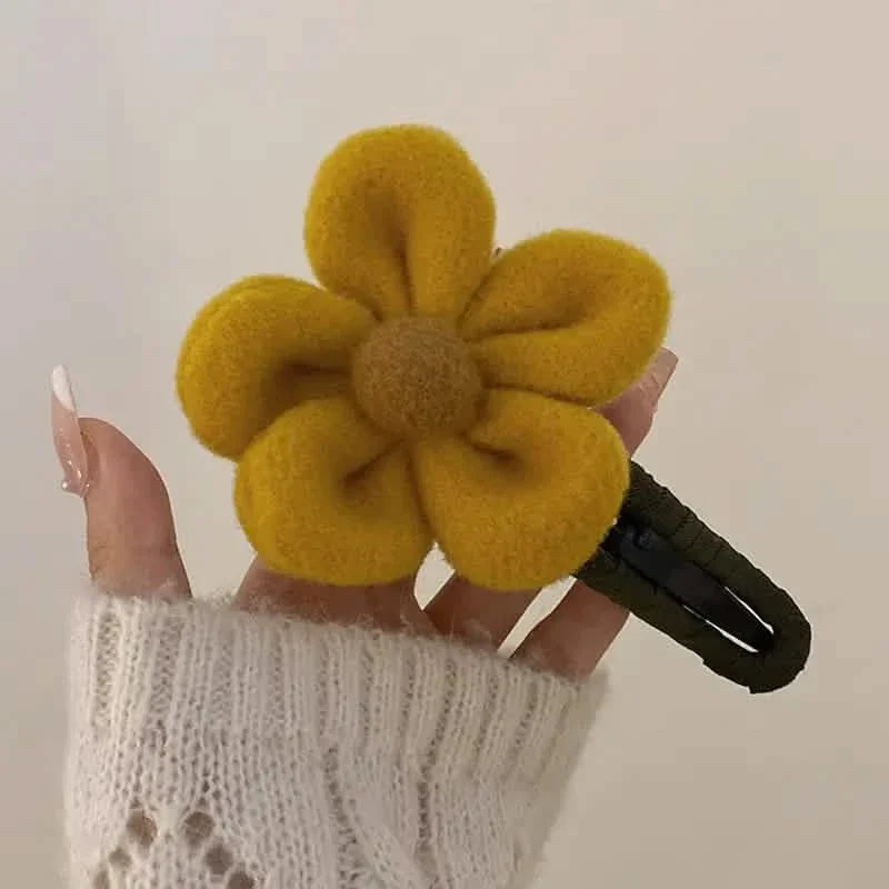 2-Pack: Gorgeous Plush Flower Hairpin-2-Pack: Gorgeous Plush Flower Hairpin