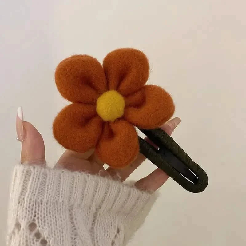 2-Pack: Gorgeous Plush Flower Hairpin-2-Pack: Gorgeous Plush Flower Hairpin