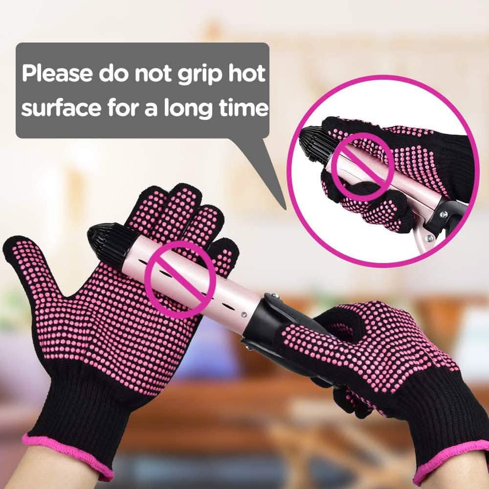 2-Pack: Heat Resistant Gloves with Silicone Bumps-2-Pack: Heat Resistant Gloves with Silicone Bumps