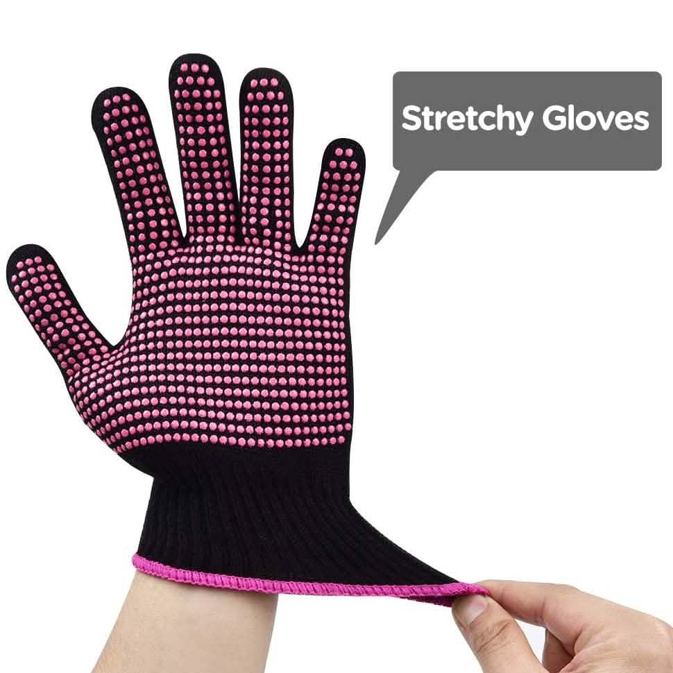 2-Pack: Heat Resistant Gloves with Silicone Bumps-2-Pack: Heat Resistant Gloves with Silicone Bumps