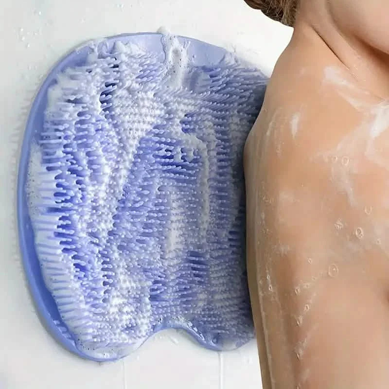 2-Pack: Non-Slip Foot & Back Scrubber with Exfoliating Cushion-2-Pack: Non-Slip Foot & Back Scrubber with Exfoliating Cushion