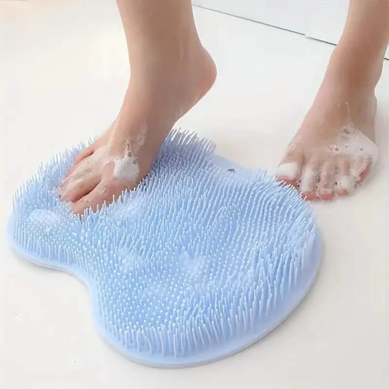 2-Pack: Non-Slip Foot & Back Scrubber with Exfoliating Cushion-2-Pack: Non-Slip Foot & Back Scrubber with Exfoliating Cushion