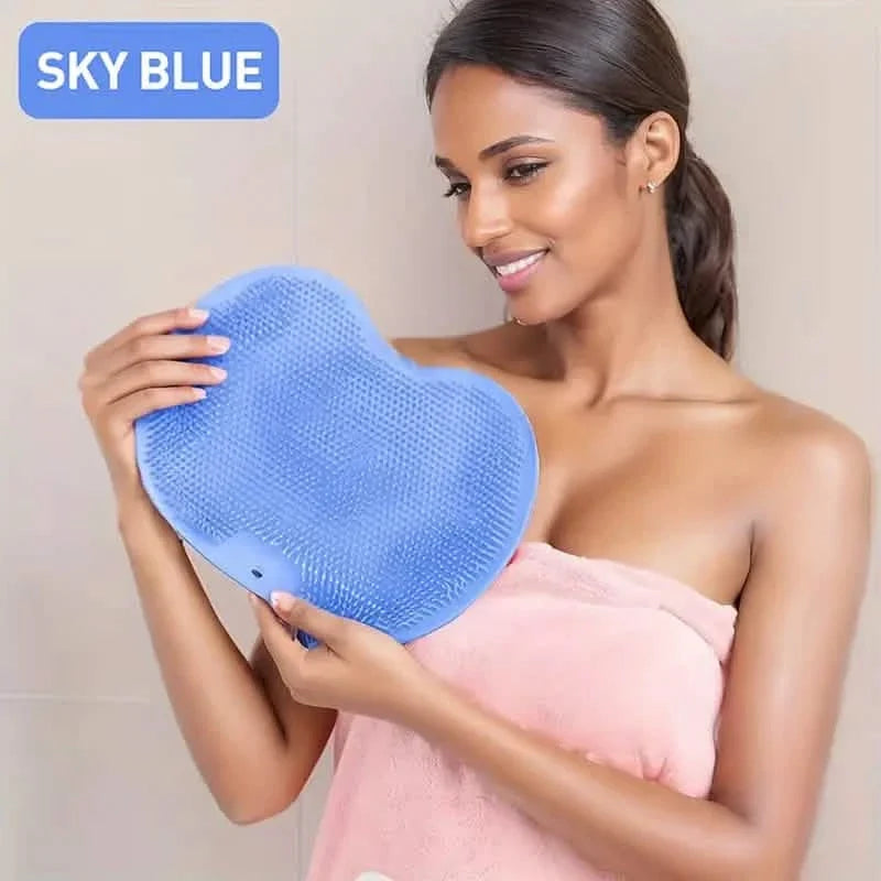 2-Pack: Non-Slip Foot & Back Scrubber with Exfoliating Cushion-2-Pack: Non-Slip Foot & Back Scrubber with Exfoliating Cushion