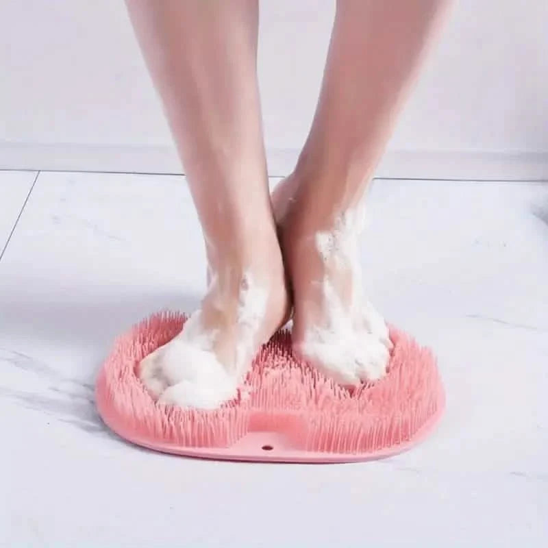 2-Pack: Non-Slip Foot & Back Scrubber with Exfoliating Cushion-2-Pack: Non-Slip Foot & Back Scrubber with Exfoliating Cushion